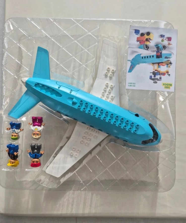 마이리틀타이거 점보 비행기 블록--1