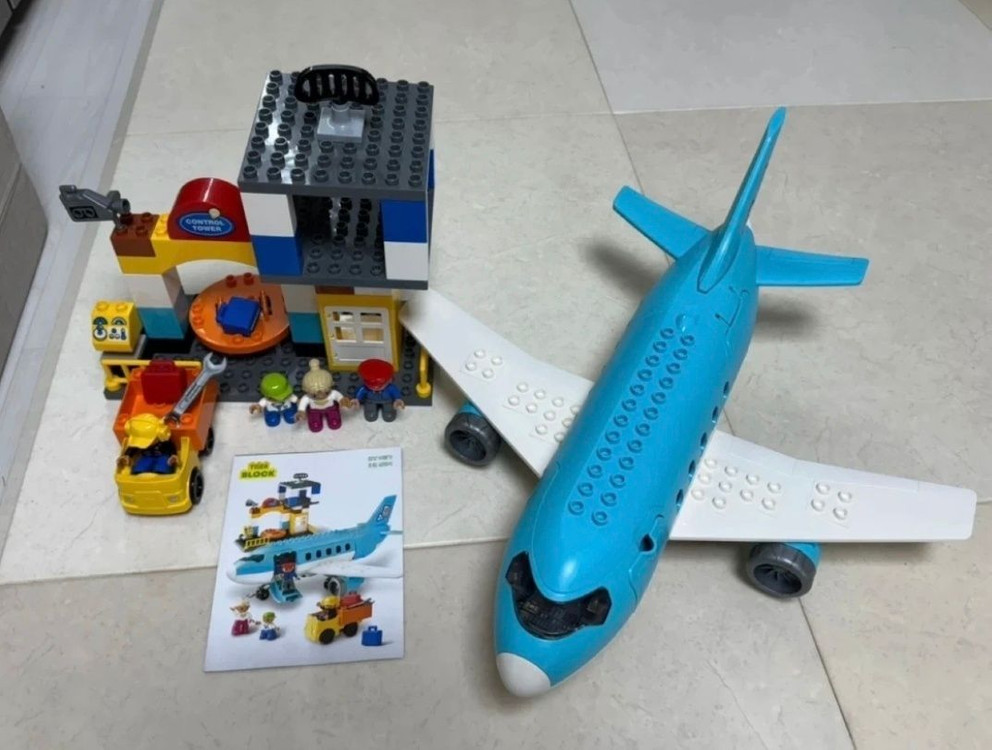 마이리틀타이거 점보 비행기 블록--2