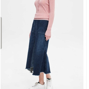 타임 time 언밸란스 헴 데님 롱 스커트 44 사이즈 이미지