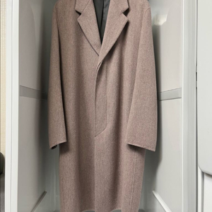 시스템옴므 멜란지핑크 오버핏 핸드메이드 코트 95사이즈