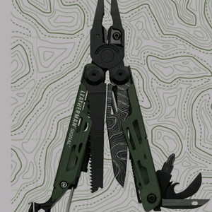 레더맨 시그널 토포그린 미개봉품 등고선 버젼 등산용 멀티툴 맥가이버칼