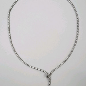 골든듀 18k 루이스YT2 다이아 목걸이 5알연장