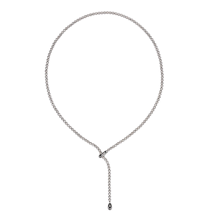 골든듀 18k 루이스YT2 다이아 목걸이 5알연장--1