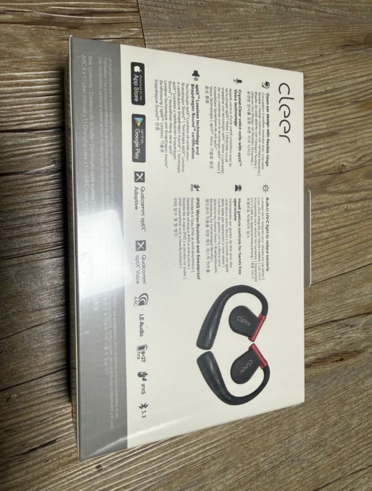 [미개봉 새제품] 클리어 ARCC II 스포츠 무선 이어폰--1