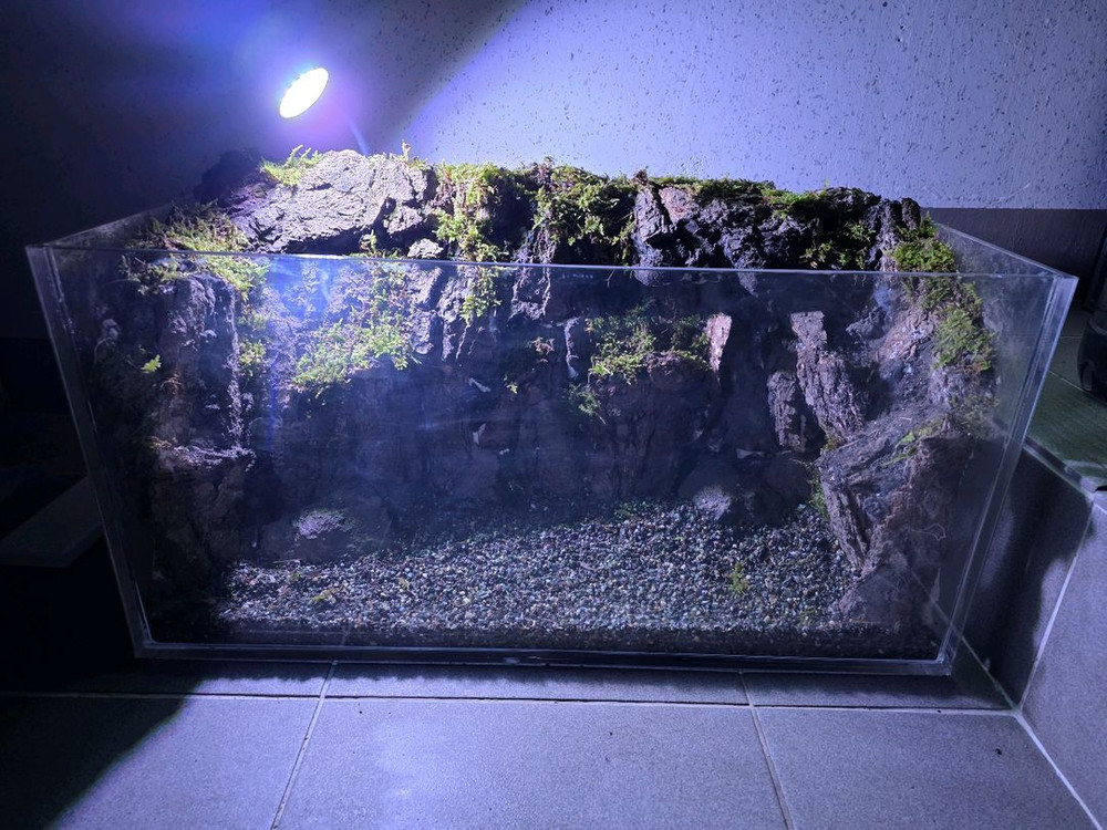 2자 팔루다리움 폭포수 조명 어항--1