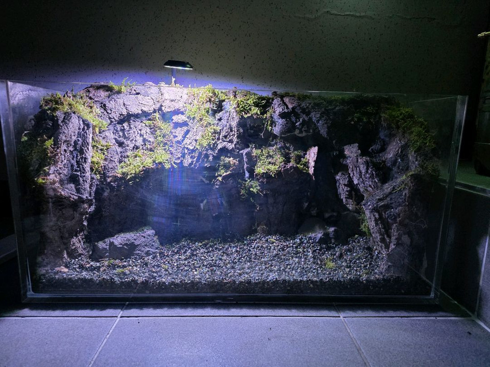 2자 팔루다리움 폭포수 조명 어항--2