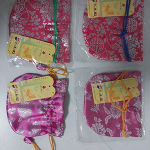 텍달린새거 한복 복주머니 4개 일괄