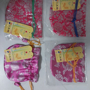 텍달린새거 한복 복주머니 4개 일괄