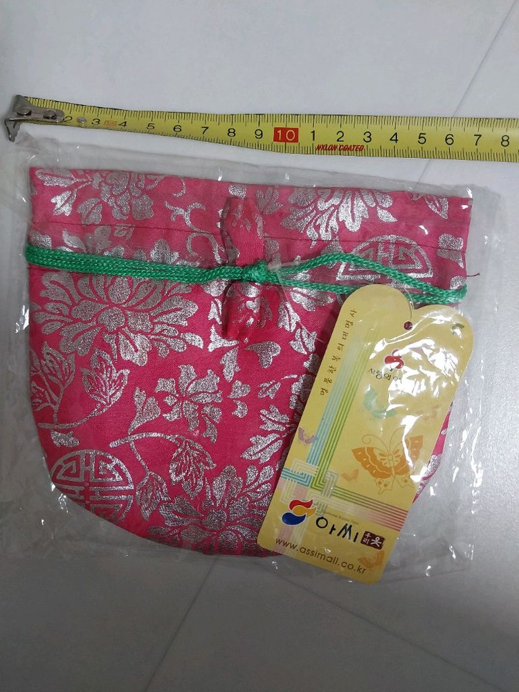 텍달린새거 한복 복주머니 4개 일괄--1