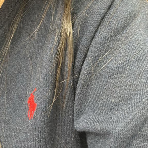 폴로 보이즈 브이넥 니트 삽니다 이미지