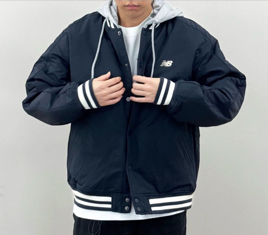 뉴발란스 UNI 바시티 패딩 자켓 네이비(M)--4