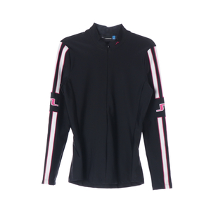 제이린드버그 블랙 핑크 로고 슬리브 골프 집업 재킷 수트 L