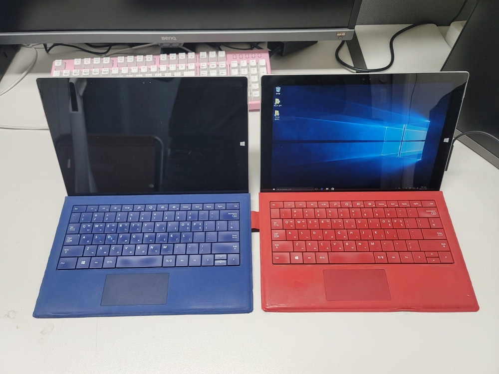 MS 마이크로소프트 서피스프로3 노트북 배터리 방전, 터치 불량 2대 일괄 판매 이미지