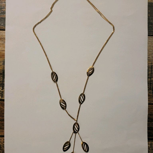 여성)18k 두줄 체인 포인트 목걸이