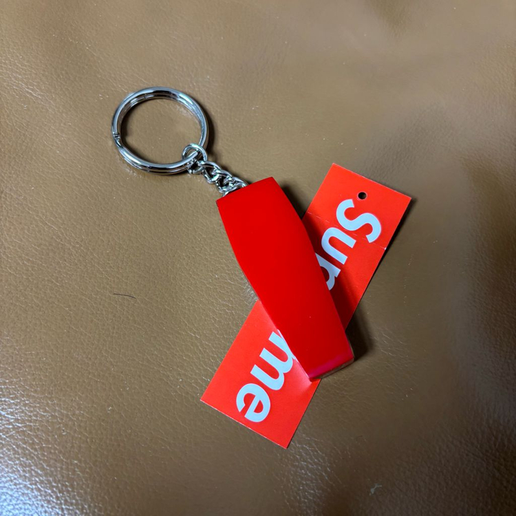 슈프림 키체인 키홀더 스켈레톤 레드--4