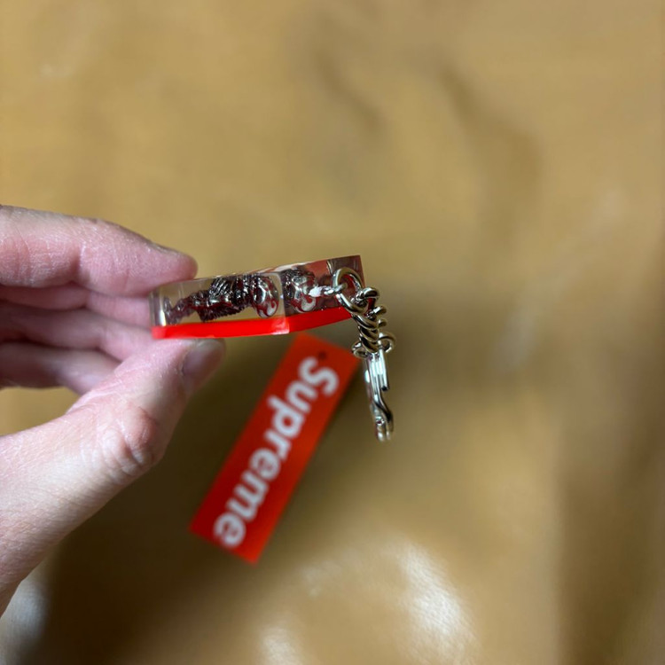 슈프림 키체인 키홀더 스켈레톤 레드--5