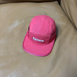 슈프림 캠프캡 모자 박스로고 24fw 메쉬 포켓 레드