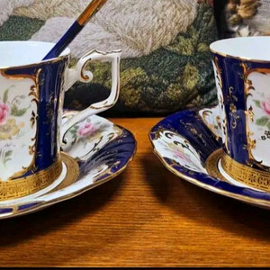 미사용) 행남사 빈티지 킹커피잔 2조와 티스푼1p