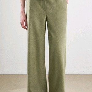 한섬 25fw신상 시스템 캐시미어 밴딩 와이드 팬츠 55