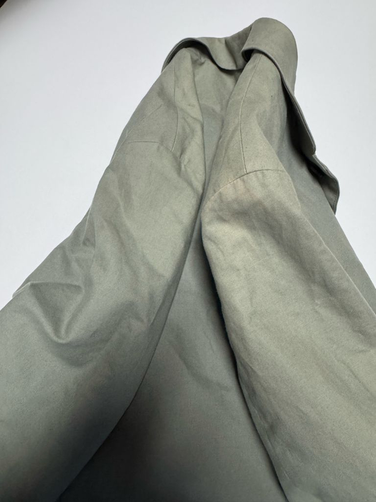 코오롱 커스텀멜로우 코튼 린넨 하프 코트 자켓 XL--4