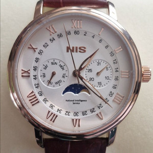 국정원 절대시계 NIS문페이즈 남자시계 미사용 수집품 선물용