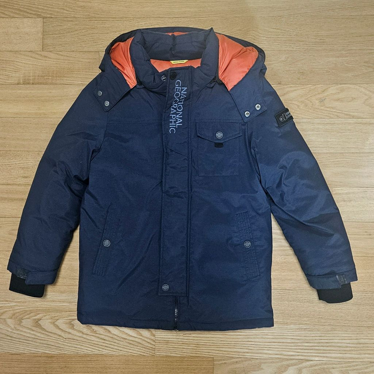 내셔널지오그래픽 키즈 다운 점퍼 130사이즈 + 휠라 키즈 패딩 점버 130사이즈 일괄--1