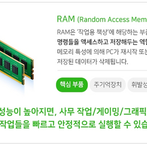 삼성램Ddr4 3200 8g 2개