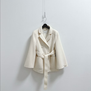 아스띠에 퓨어 코트 핸드메이드 자켓 아이보리