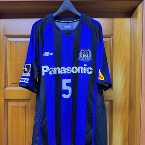 엄브로 2004 감바 오사카 선수 지급용 미야모토 사인 셔츠 유니폼