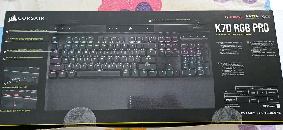 커세어 k70 pro rgb red 적축 판매--1