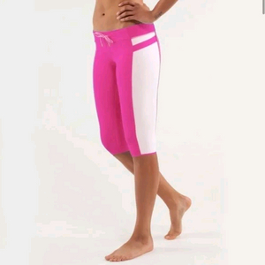 룰루레몬 Heat It Up Crop 4 사이즈 추정 반바지 레깅스 바지