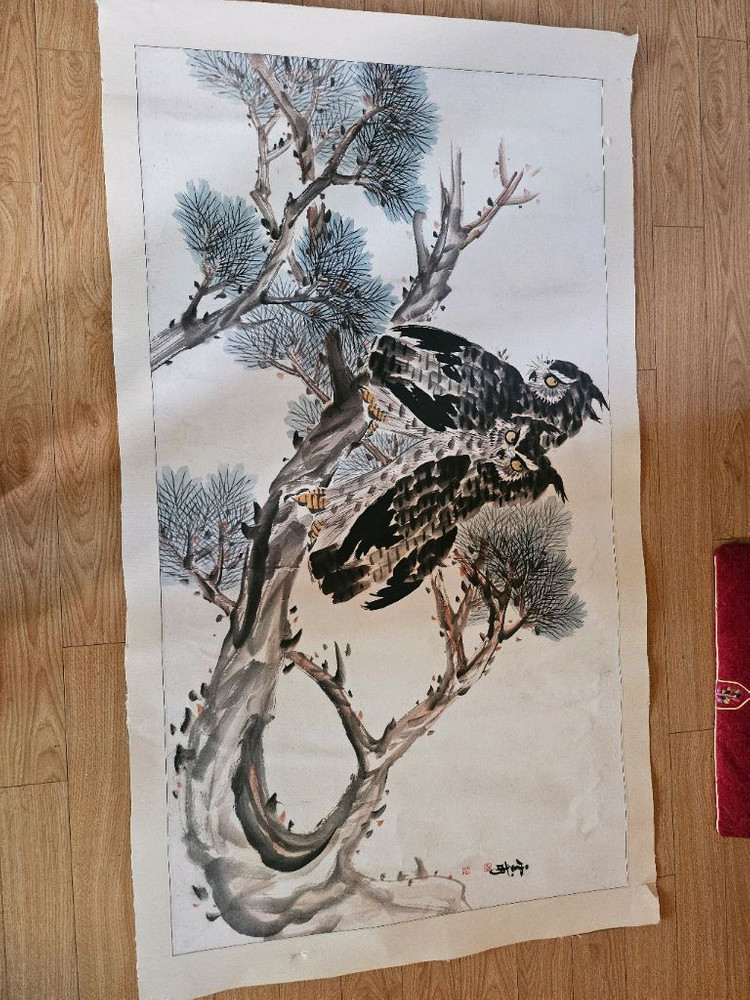 그림 운보김기창화백78~130cm--1