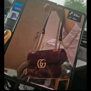 구찌 마몽 버건디 새상품급