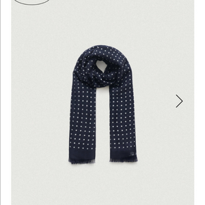 더바넷 스카프 Dot Wool Silk Scarf