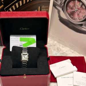 까르띠에 WSTA0065 탱크 프랑세즈 스틸 스몰 22mm