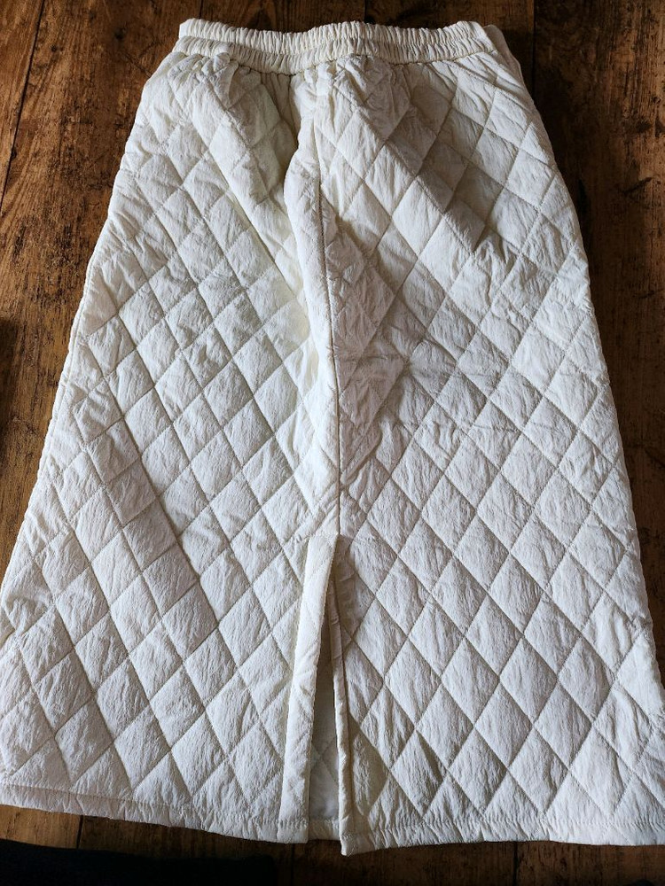 밴딩롱퀼팅 패딩스커트--1