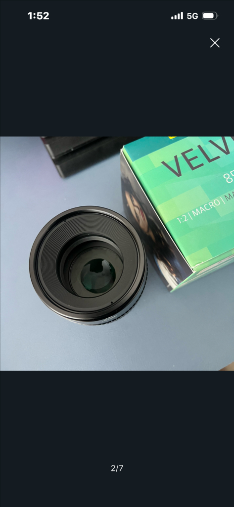 캐논 렌즈베이비 85mm F1.8 벨벳 렌즈 이미지