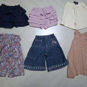 여아 여름 상의 하의 의류 6벌 일괄 120사이즈