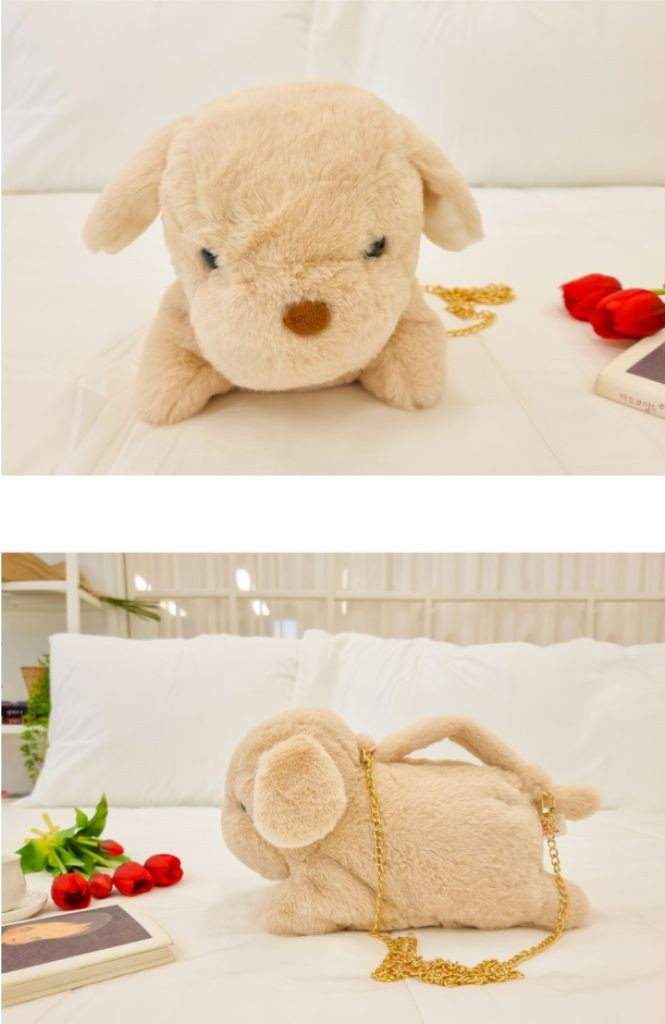 짱정품)둥글퍼피봉제인형 크로스백 미개봉--4