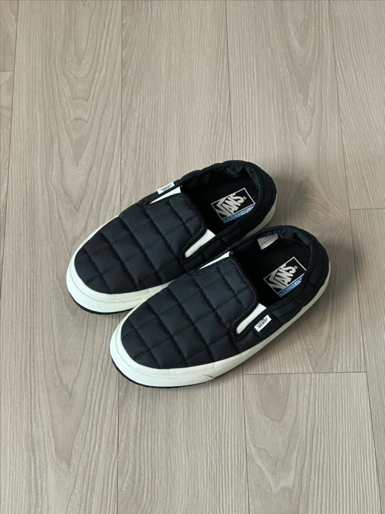 반스 퀄팅 패딩 슬립온 블랙 L (270-280)--0