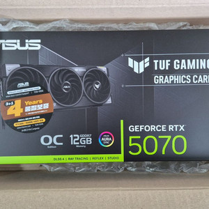 ASUS TUF Gaming 지포스 RTX 5070 OC D7 12GB 팝니다.