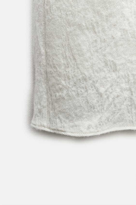 자라 자카드 울 원피스--2