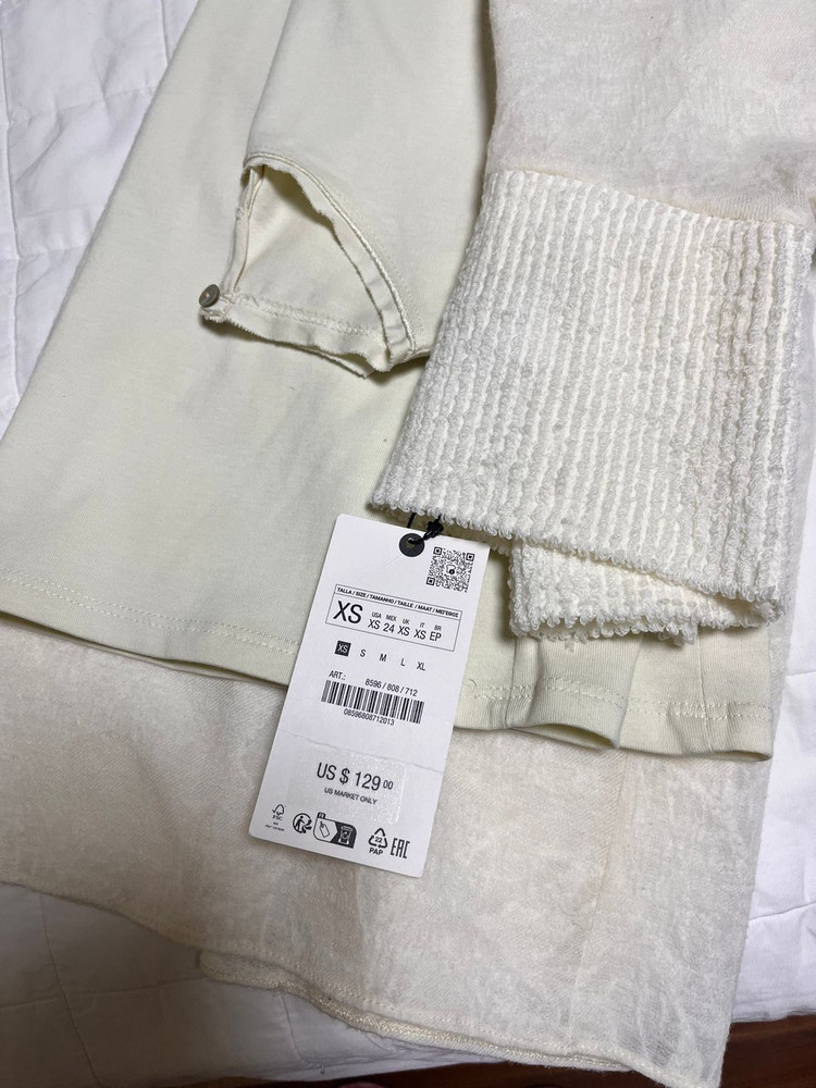 자라 자카드 울 원피스--7