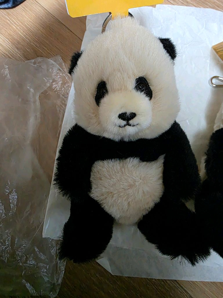 에버랜드 푸바오 봉제 키홀더(차푸) 새상품 두개세트 우체국택포--2