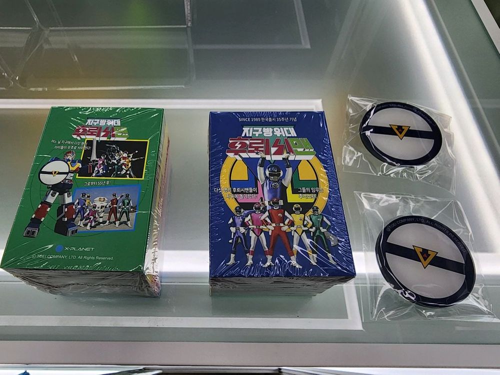 택포)파워레인저 슈퍼전대 후뢰시맨 굿즈 포토카드+그립톡 2셋트판매합니다.--1