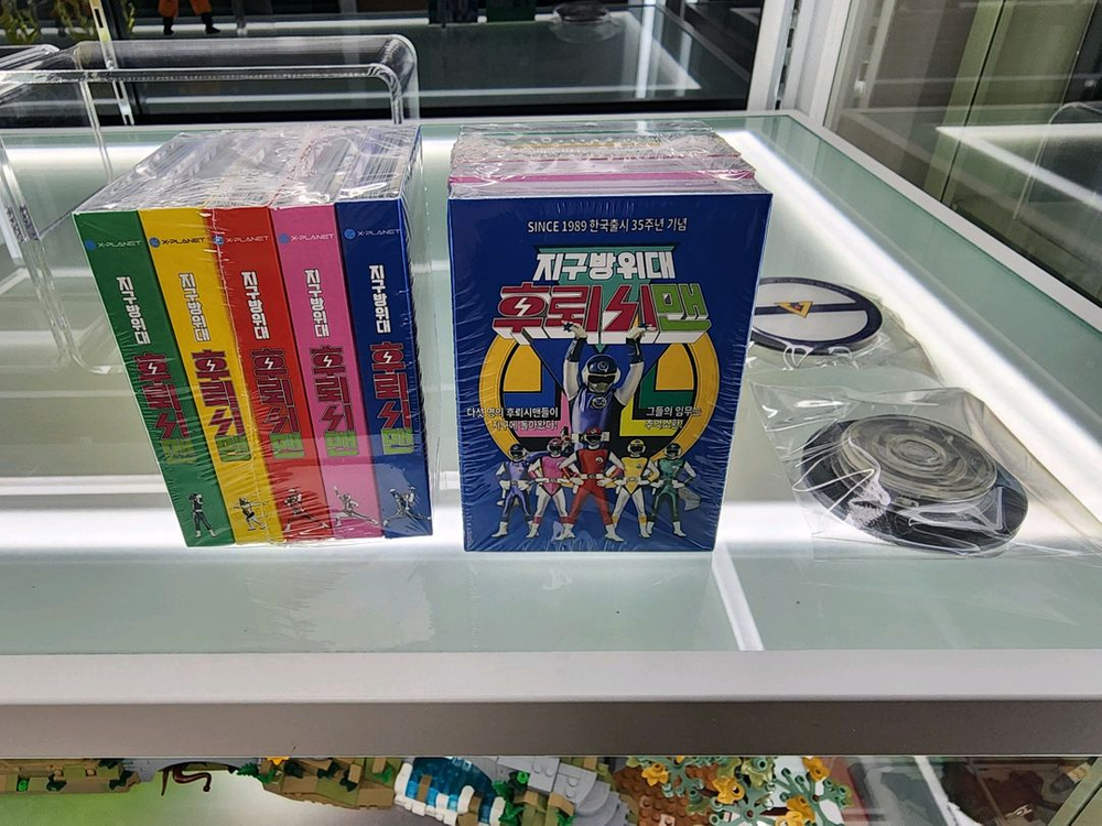 택포)파워레인저 슈퍼전대 후뢰시맨 굿즈 포토카드+그립톡 2셋트판매합니다.--2