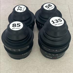 arri 소비에트 빈티지 씨네 리하우징 렌즈 4구 37/58/85/135 pl마운트 신품