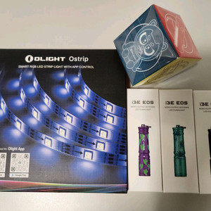 오라이트 i3e 오스트립 무드등 큐브 키체인 등