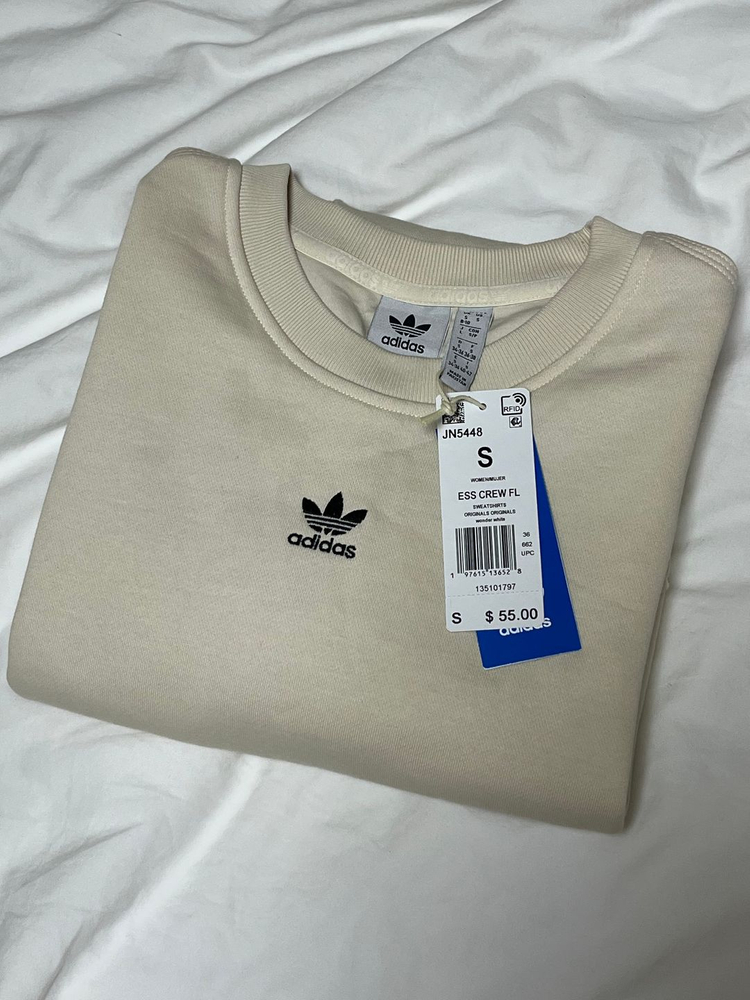 아디다스 에센셜 크루 플리스 스웻셔츠 S--2