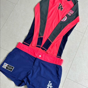 MLB 엠엘비 여성 래쉬가드 수영복 85/67(26) 핑크 네이비 형광